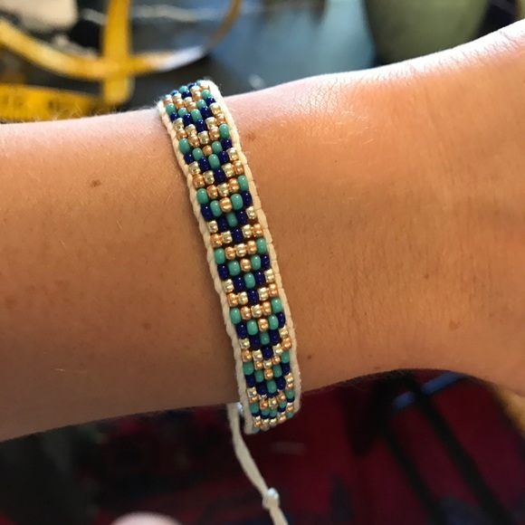 Handmade cord bead bracelet - Picture 5 of 6